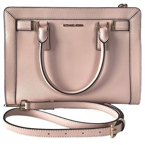 Michael Kors Dillon Large Zip Top Saffiano Leather Handbag Pink 💕💕